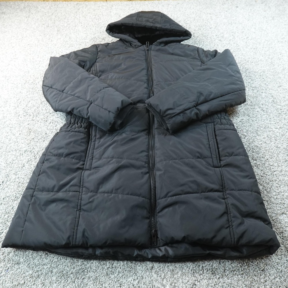 Torrid Jacket Womens 2 Black Hooded Puffer Faux Fur Lined WIndbreaker Parka Coat